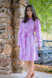NATALIE KNEE LENGTH SHIRT DRESS | POPPY