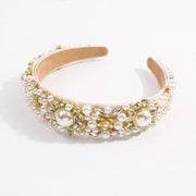 MARGARET RHINESTONE PEARL HEADBAND by affordable luxury clothing boutique, All in the Detail